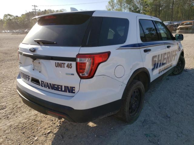 1FM5K8AR5HGA12977 - 2017 FORD EXPLORER POLICE INTERCEPTOR 白色 照片 4