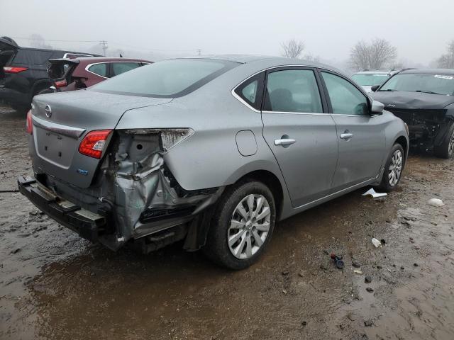 3N1AB7AP0EY298729 - 2014 NISSAN SENTRA S SILVER photo 3