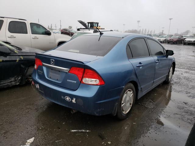 JHMFA36279S011899 - 2009 HONDA CIVIC HYBRID BLUE photo 3