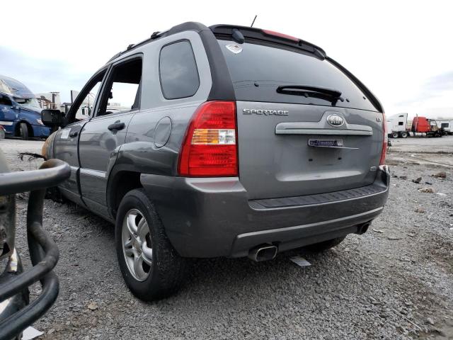 KNDJF723287511960 - 2008 KIA SPORTAGE EX GRAY photo 2