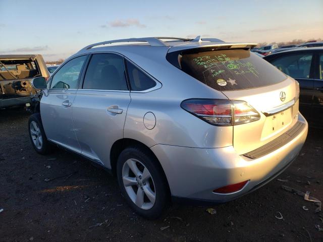 2T2BK1BA7DC182267 - 2013 LEXUS RX 350 BASE SILVER photo 2