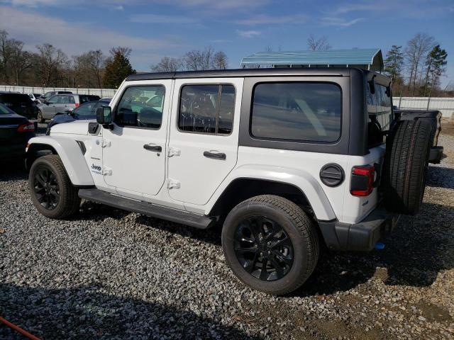 1C4JJXP69NW271650 - 2022 JEEP WRANGLER U SAHARA 4XE WHITE photo 2