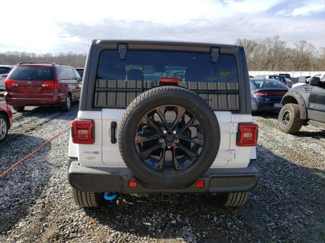 1C4JJXP69NW271650 - 2022 JEEP WRANGLER U SAHARA 4XE WHITE photo 6