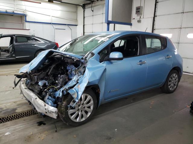 1N4AZ0CP4FC326822 - 2015 NISSAN LEAF S BLUE photo 1