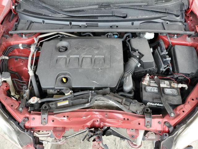 5YFBURHE6KP935405 - 2019 TOYOTA COROLLA L RED photo 11