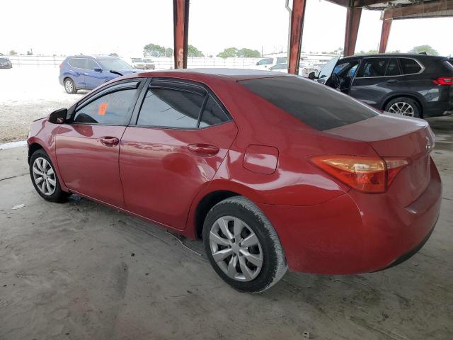 5YFBURHE6KP935405 - 2019 TOYOTA COROLLA L RED photo 2