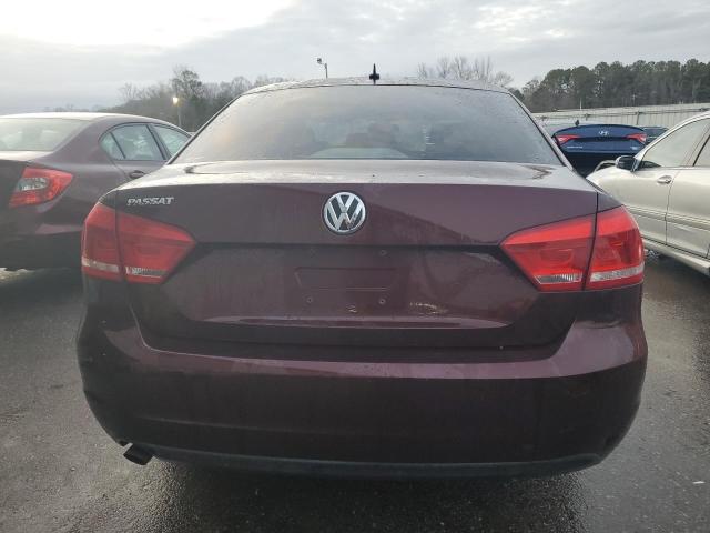 1VWAP7A36DC061078 - 2013 VOLKSWAGEN PASSAT S BURGUNDY photo 6