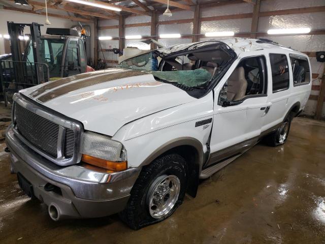 1FMSU43F71EC96574 - 2001 FORD EXCURSION LIMITED WHITE photo 1