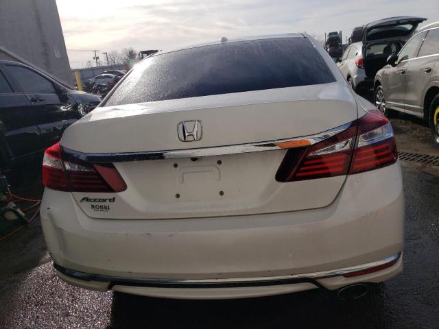 1HGCR2F81HA015822 - 2017 HONDA ACCORD EXL WHITE photo 6