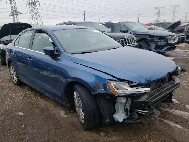 3VW2B7AJ4HM319717 - 2017 VOLKSWAGEN JETTA S BLUE photo 4