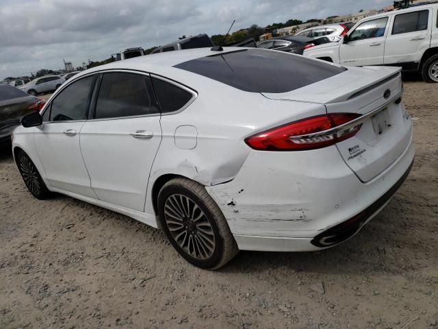 3FA6P0D92JR219385 - 2018 FORD FUSION TITANIUM/PLATINUM WHITE photo 2