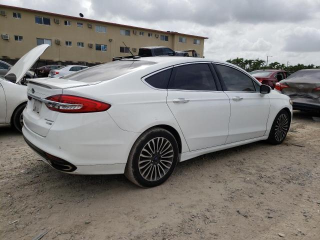 3FA6P0D92JR219385 - 2018 FORD FUSION TITANIUM/PLATINUM WHITE photo 3