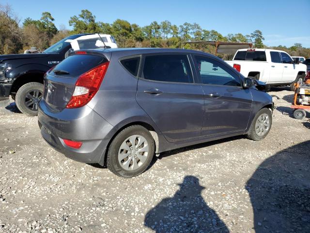 KMHCT5AE6FU201538 - 2015 HYUNDAI ACCENT GS GRAY photo 3