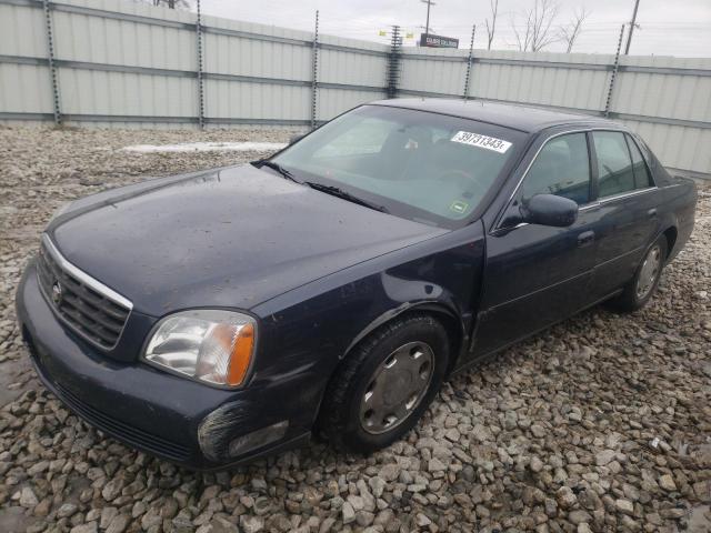 1G6KE54YX1U192452 - 2001 CADILLAC DEVILLE DHS BLUE photo 1