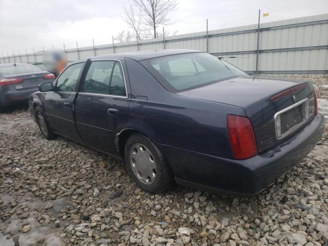 1G6KE54YX1U192452 - 2001 CADILLAC DEVILLE DHS BLUE photo 2