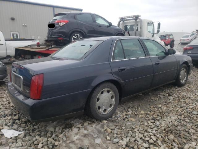 1G6KE54YX1U192452 - 2001 CADILLAC DEVILLE DHS BLUE photo 3