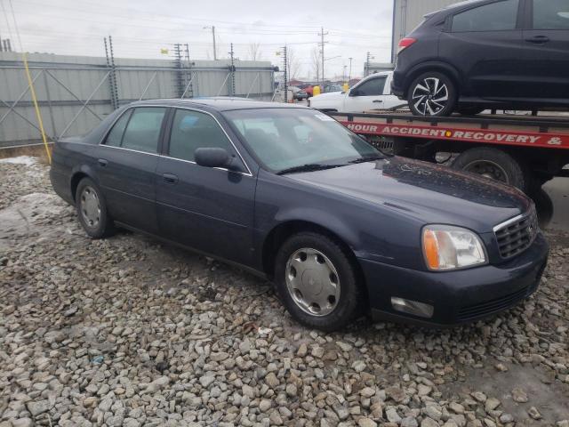 1G6KE54YX1U192452 - 2001 CADILLAC DEVILLE DHS BLUE photo 4