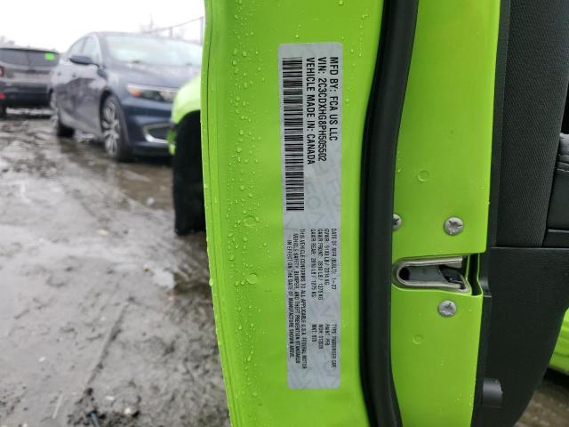 2C3CDXHG8PH505502 - 2023 DODGE CHARGER GT GREEN photo 13