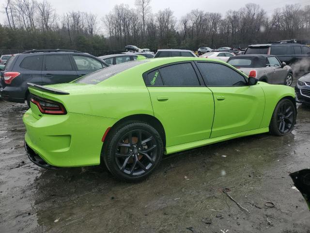 2C3CDXHG8PH505502 - 2023 DODGE CHARGER GT GREEN photo 3