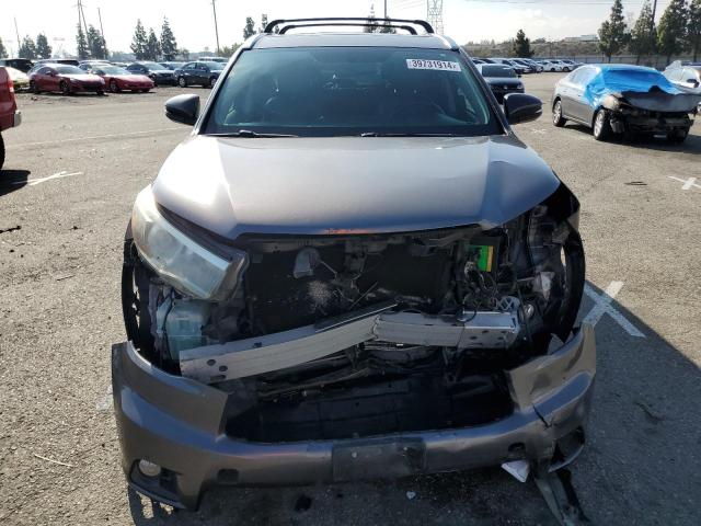 5TDKKRFH0FS084248 - 2015 TOYOTA HIGHLANDER XLE GRAY photo 5