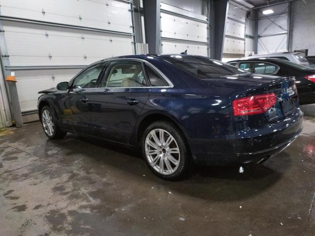 WAURGAFD7DN028533 - 2013 AUDI A8 L QUATTRO BLUE photo 2