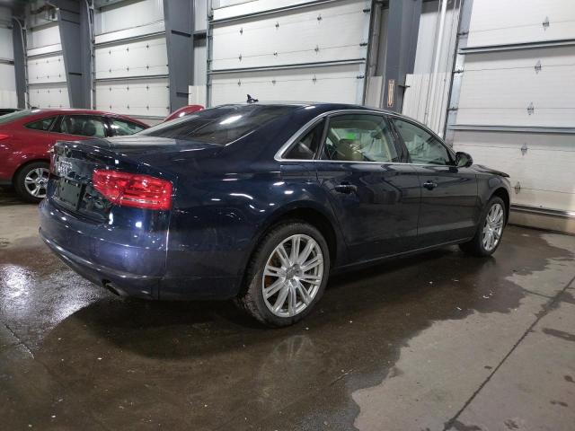 WAURGAFD7DN028533 - 2013 AUDI A8 L QUATTRO BLUE photo 3