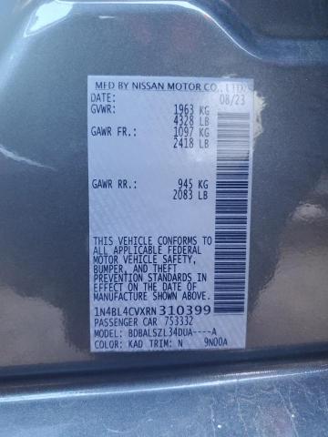 1N4BL4CVXRN310399 - 2024 NISSAN ALTIMA SR GRAY photo 12