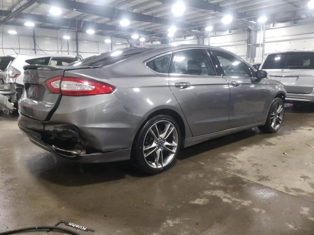 3FA6P0D96ER348400 - 2014 FORD FUSION TITANIUM GRAY photo 3