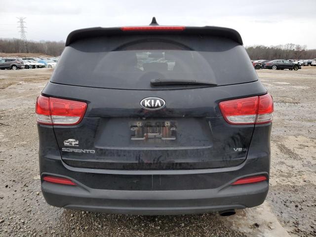 5XYPG4A51GG043651 - 2016 KIA SORENTO LX BLACK photo 6