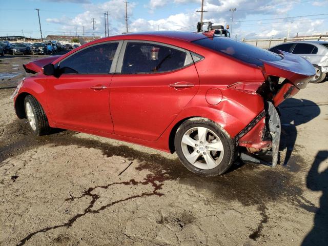 KMHDH4AE2DU728098 - 2013 HYUNDAI ELANTRA GLS RED photo 2