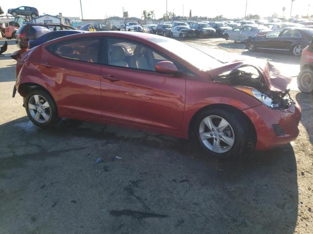 KMHDH4AE2DU728098 - 2013 HYUNDAI ELANTRA GLS RED photo 4