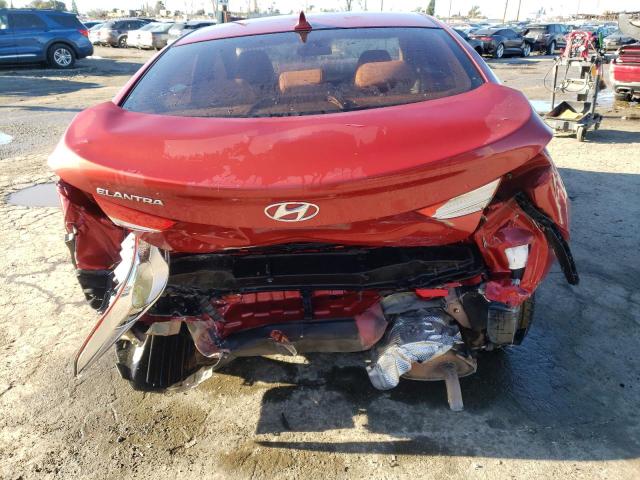 KMHDH4AE2DU728098 - 2013 HYUNDAI ELANTRA GLS RED photo 6