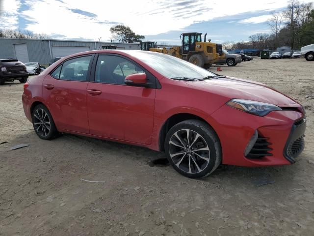 2T1BURHE9HC875208 - 2017 TOYOTA COROLLA L RED photo 4