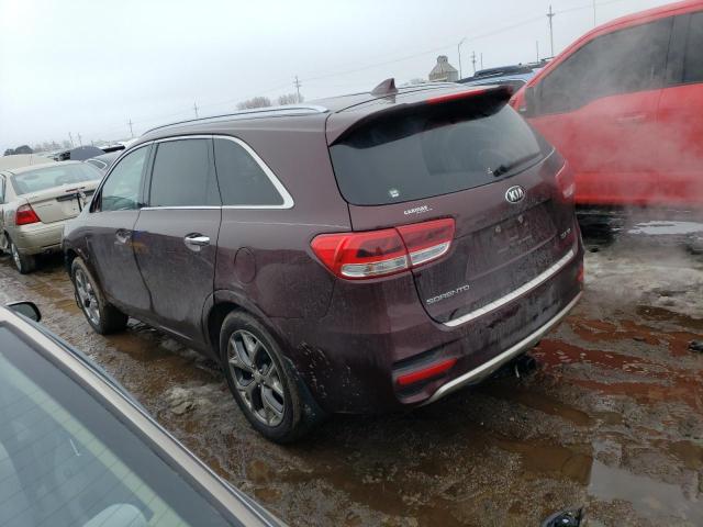 5XYPK4A56GG119508 - 2016 KIA SORENTO SX RED photo 2