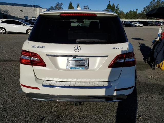 4JGDA5HB4CA012468 - 2012 MERCEDES-BENZ ML 350 4MATIC WHITE photo 6