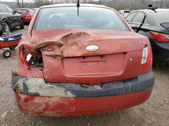 KNADE123386342855 - 2008 KIA RIO BASE BROWN photo 6