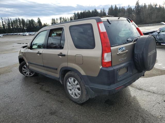 JHLRD78875C009611 - 2005 HONDA CR-V EX TAN photo 2