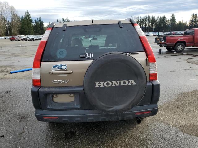 JHLRD78875C009611 - 2005 HONDA CR-V EX TAN photo 6