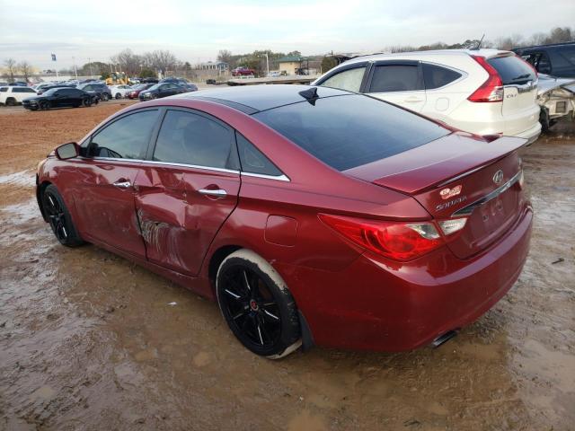 5NPEC4AB2CH325938 - 2012 HYUNDAI SONATA SE MAROON photo 2