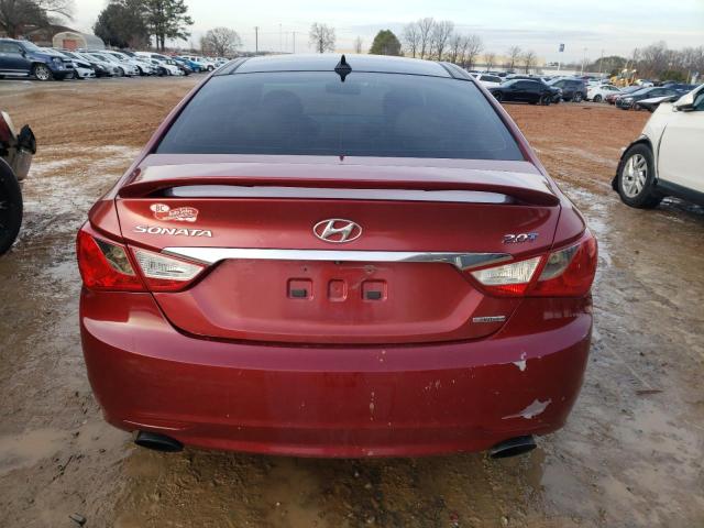 5NPEC4AB2CH325938 - 2012 HYUNDAI SONATA SE MAROON photo 6