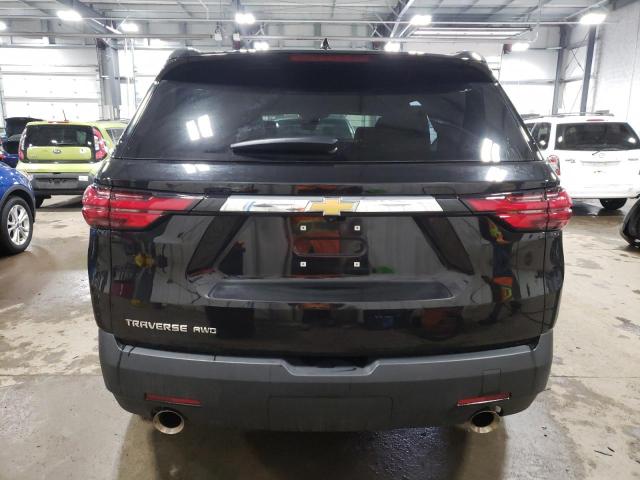 1GNEVFKW7NJ126893 - 2022 CHEVROLET TRAVERSE LS BLACK photo 6