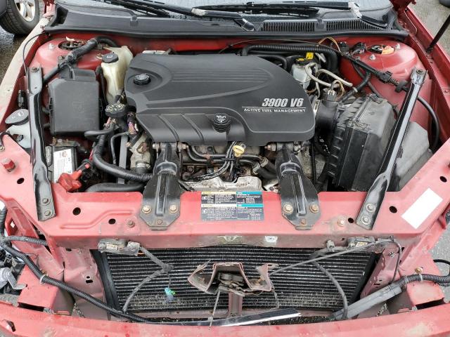 2G1WC583689280398 - 2008 CHEVROLET IMPALA LT RED photo 11