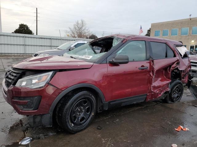 1FM5K8AR8HGE42518 - 2017 FORD EXPLORER POLICE INTERCEPTOR მუქწითელი ფოტო 1