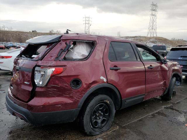 1FM5K8AR8HGE42518 - 2017 FORD EXPLORER POLICE INTERCEPTOR მუქწითელი ფოტო 3