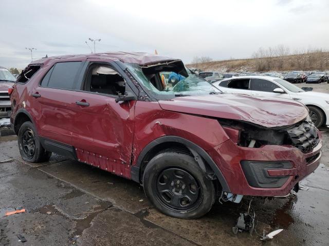 1FM5K8AR8HGE42518 - 2017 FORD EXPLORER POLICE INTERCEPTOR მუქწითელი ფოტო 4