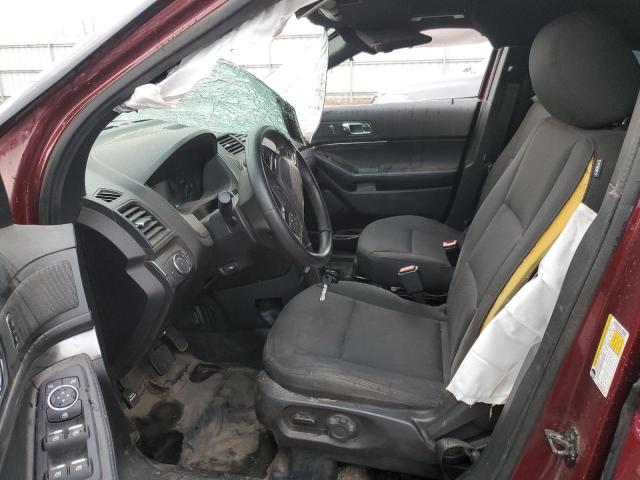 1FM5K8AR8HGE42518 - 2017 FORD EXPLORER POLICE INTERCEPTOR მუქწითელი ფოტო 7