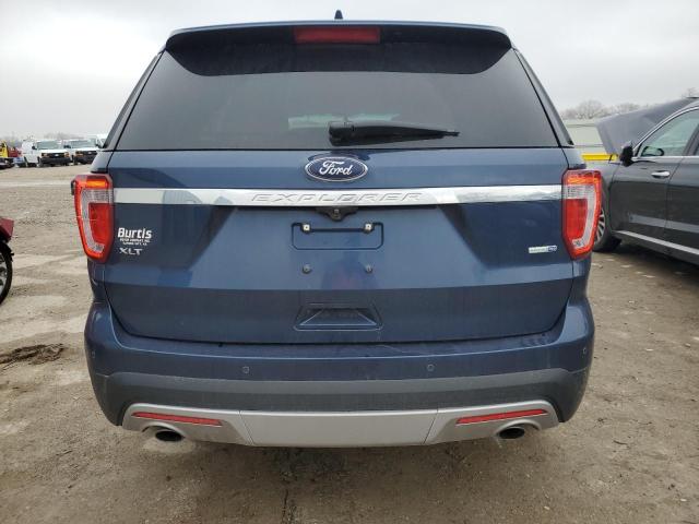 1FM5K8D87GGC04435 - 2016 FORD EXPLORER XLT BLUE photo 6