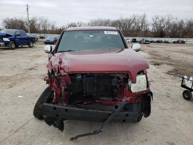 5TBET34166S562498 - 2006 TOYOTA TUNDRA DOUBLE CAB SR5 MAROON photo 5