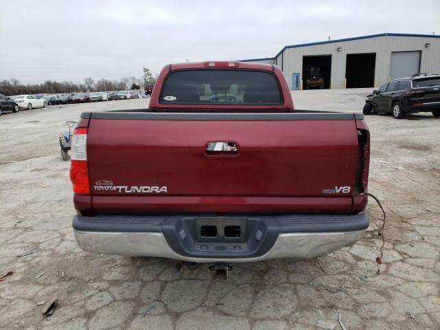 5TBET34166S562498 - 2006 TOYOTA TUNDRA DOUBLE CAB SR5 MAROON photo 6