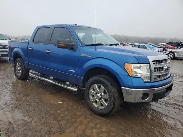 1FTFW1ETXDKD53583 - 2013 FORD F150 SUPERCREW BLUE photo 4